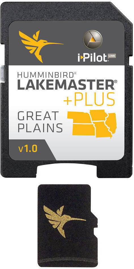 Photos - Fish Finder Humminbird LakeMaster Plus Chart MicroSD/SD Card, Great Plains in Red 6000 