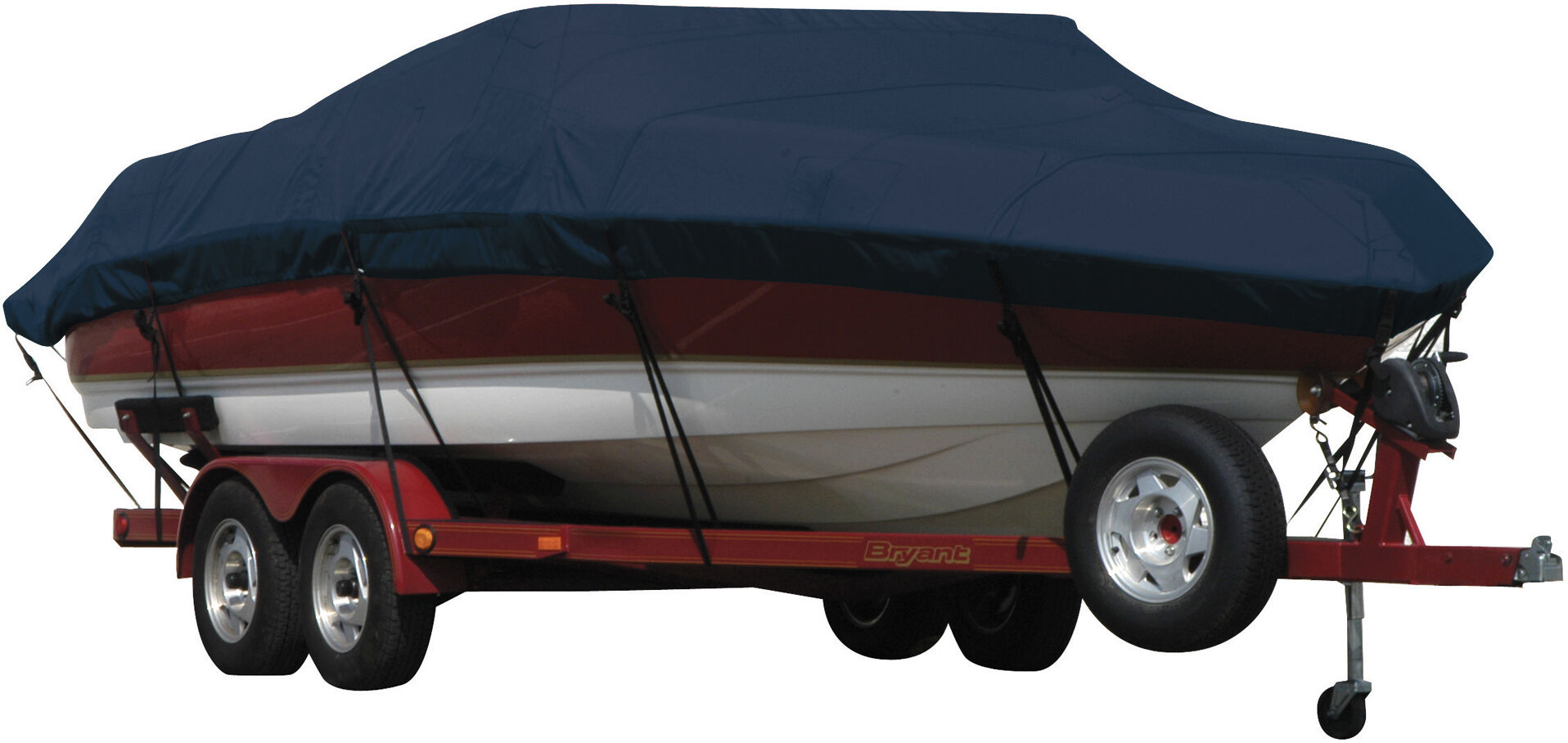 Covermate Exact Fit Sunbrella Boat Cover for Tige 24 Ve 24 Ve w/ Factory Tower Does Not Cover PLATFORMm I/O. Navy in Navy Blue