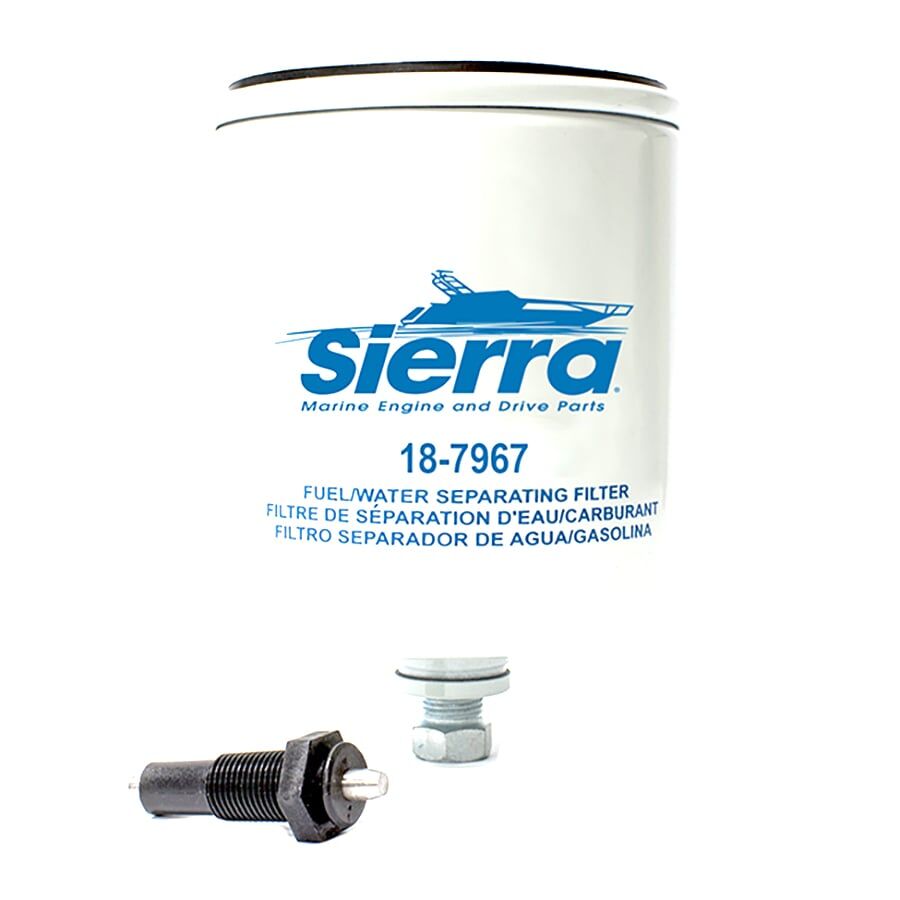 Sierra Fuel/Water Separator w/ 10-Micron Filter For Mercury Marine, Part #18-7967