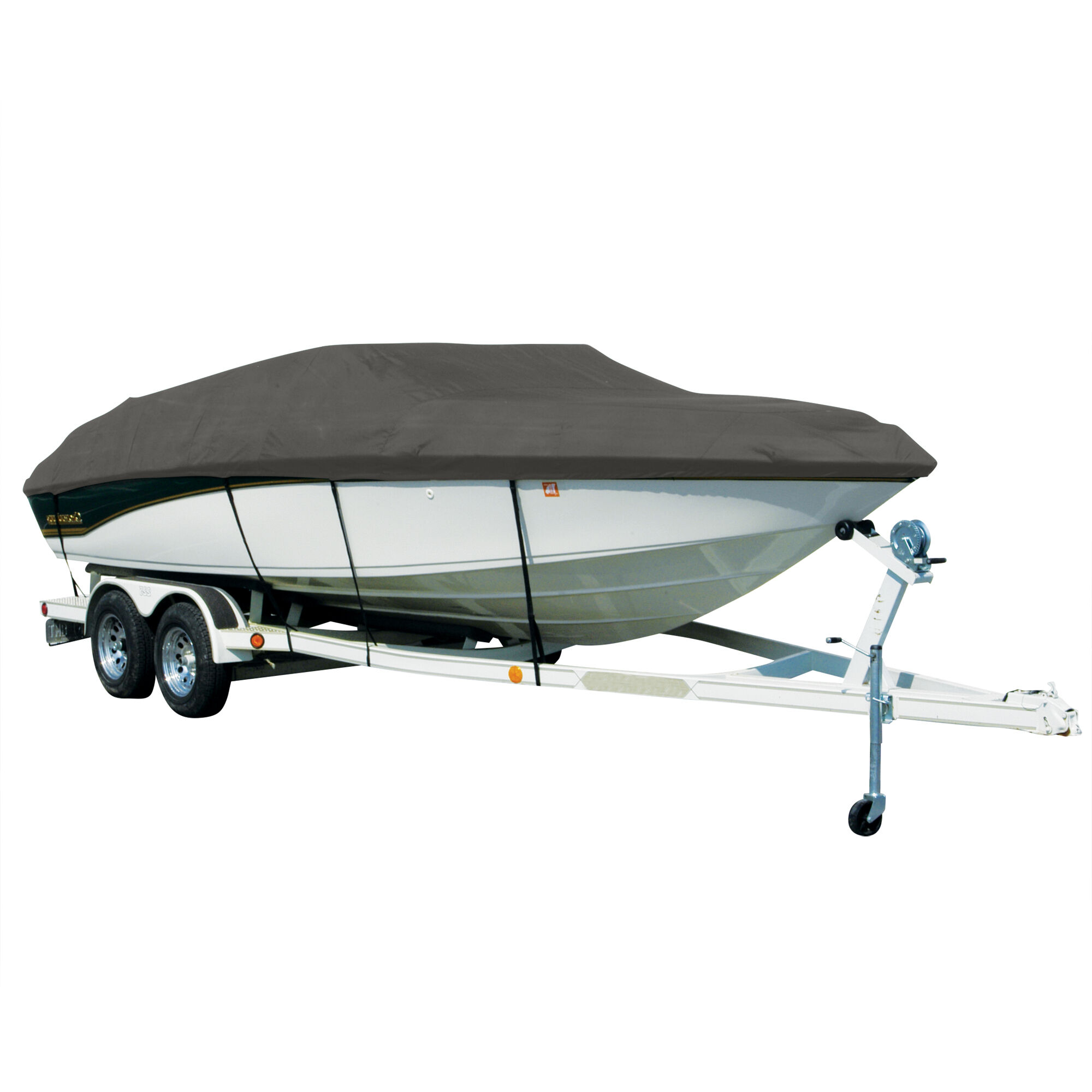 Covermate Exact Fit Sharkskin Boat Cover For Hydra Sport Dv 200 Ff Port Troll MOTOR in Charcoal