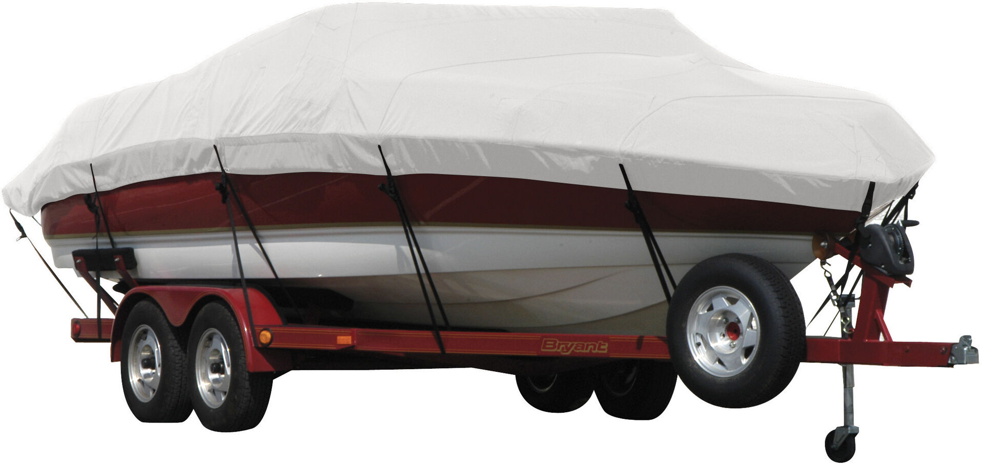 Covermate LUND 1650 EXPLR TIL NO TROLL MOTOR FHM O/B Boat Cover in Natural Tan