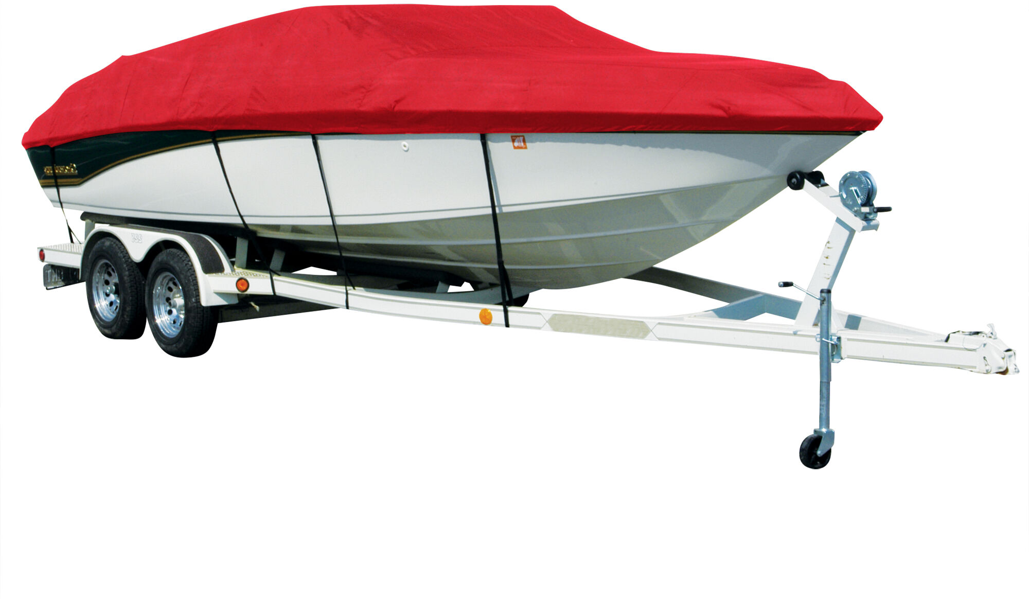 Covermate Exact Fit Sharkskin Boat Cover For Alumacraft Crappie Jon w/ Trolling Motor O/B W Felt Hem in Red