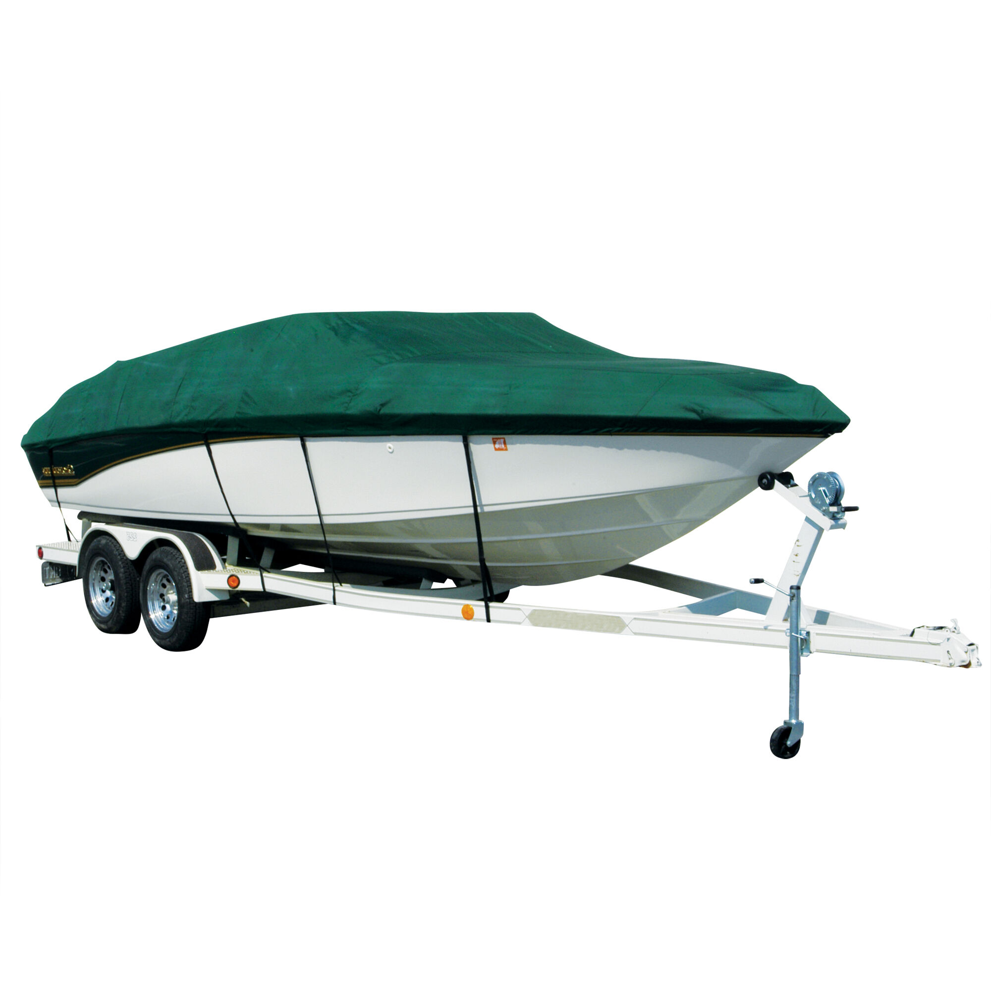 Covermate Lund 1800 PRO-V SE w/ Port Trolling Motor O/B Boat Cover in Forest Green