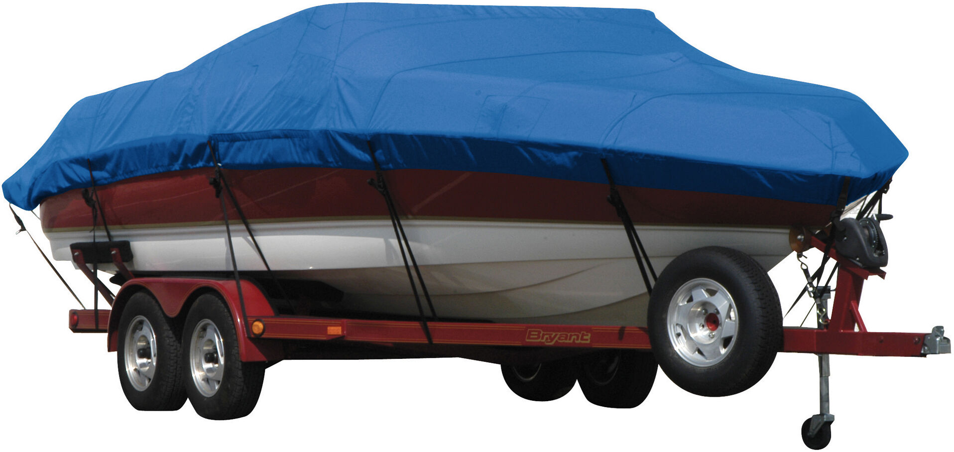 Covermate Exact Fit Sunbrella Boat Cover for Lund 1700 Pro Angler Dlx 1700 Pro Angler Dlx w/ Starboard Trolling Motor O/B. Pacific Blue