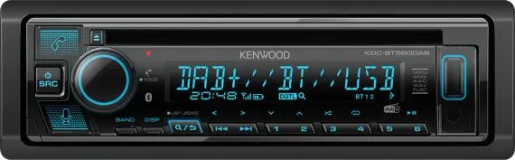 Kenwood Autoradio avec lecteur CD et support assistant vocal - KDC-BT560DAB