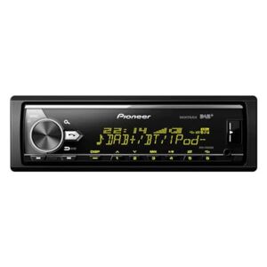 Pioneer MVH-X580DAB, 1-DIN-Autoradio mit DAB+, RGB, deutsche Menüführung, Bluetooth, USB, AUX-Eingang, iPod/iPhone-Direktsteuerung, Freisprecheinrichtung, Smart Sync