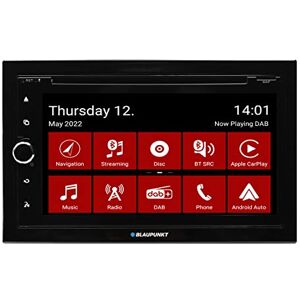 Blaupunkt Copenhagen 700 DAB (Navigation vorbereitet), 2-DIN Car-Multimedia, 6,75 Zoll Touchscreen, CarPlay, AndroidAuto, DAB+, Bluetooth, CD/DVD, 2xUSB, Aux, SD, 180 Watt