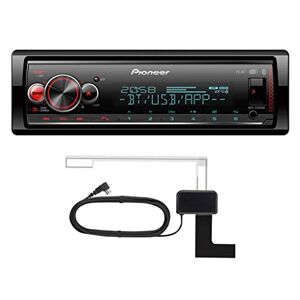 Pioneer MVH-S520DAB-AN inklusive DAB-Antenne, 1-DIN-Autoradio mit DAB+, rot, deutsche Menüführung, Bluetooth, US, AUX-Eingang, iPod/iPhone-Direktsteuerung, Freisprecheinrichtung, Smart Sync