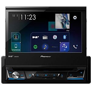 Pioneer AVH-Z7200DAB 1-DIN-Multimedia Player, ausklappbarer 7-Zoll ClearType-Touchscreen, Smartphone-Anbindung, Apple Car Play, Android Auto, USB, Bluetooth, 13-Band-Grafikequalizer