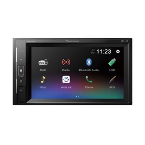 Pioneer DMH-A240DAB Schwarz 200 W Bluetooth