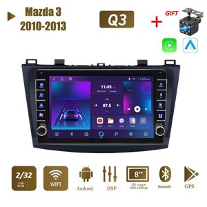 Icreative 2 Din Android Autoradio Multimedia Video Player Für Mazda 3 2010-2013 Mit Knopf Knopf Carplay Wifi Bt 2+32gb