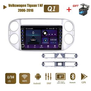 Icreative Für Volkswagen Tiguan 1 Nf 2006-2016 Mit Knopf Knopf Android Auto Radio Multimedia Player Navigation Stereo Gps 2 Din 1 + 16gb