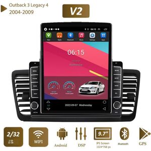 Icreative 9.7 ''Android Auto Radio Carplay Für Subaru Outback 3 Legacy 4 2004-2009 Tesla Vertikale Bildschirm Autoradio Multimedia Player 2 + 32gb