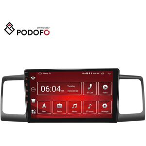 Podofo 2 Din 9 Zoll Hd 2+32g Android 11 Autoradio Autoradio Für Toyota Corolla 2007-2012 Mit Wifi Gps Bluetooth Fm Mirror Link Rückansicht