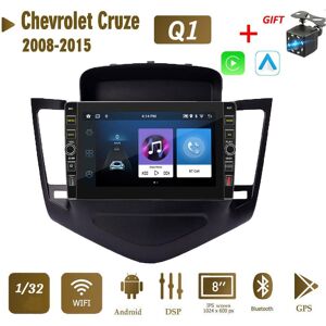 Icreative 8 Zoll 2 Din Autoradio Android Für Chevrolet Cruze 2008–2015 Mit Knopfknopf Kopfeinheit Stereo Gps Wifi Navigation Multimedia Player 1 + 32 Gb