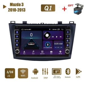 Icreative 2 Din Android Autoradio Multimedia Video Player Für Mazda 3 2010-2013 Mit Knopf Knopf Wifi Bt 1+16gb