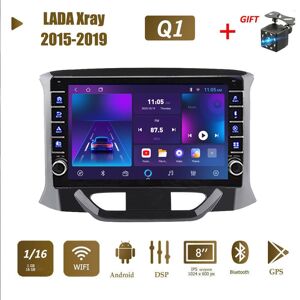 Icreative 2 Din Android Auto Stereo Radio Für Lada Xray 2015-2019 Mit Knopf Knopf Gps Navigation Multimedia Video Player 1 + 16 Gb