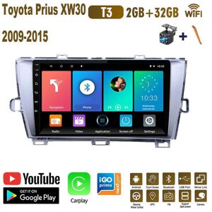 Baodandp 9 Zoll Android Auto Radio Carplay Für Toyota Prius Xw30 2009-2015 Auto Multimedia Video Player Gps Navigation Wifi 2 + 32gb