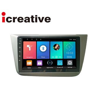 Icreative 2 Din Android Autoradio Für Seat Altea 2004-2015 9 Zoll Bildschirm Gps Navigation Multimedia Audio Kopf Einheit Autoradio