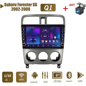 Icreative 2 Din Android Autoradio Multimedia Video Player Für Subaru Forester Sg 2002-2008 Mit Knopf Knopf Wifi 1 + 16 Gb