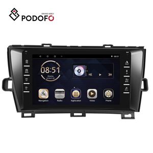 Podofo Android 9.0 2 Din 8 Zoll Autoradio Für Toyota Prius 09-13 Links Titan Gps Navigation Wifi Mirror Link Bluetooth Fm Radio Rückansicht
