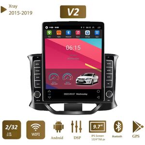 Icreative 9.7 ''Android Auto Radio Carplay Für Lada Xray 2015-2019 Tesla Vertikale Bildschirm Autoradio Multimedia Player 2 + 32gb