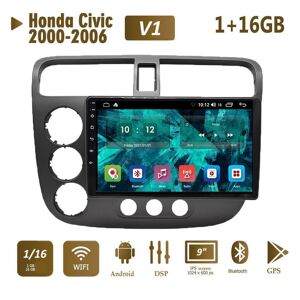 Icreative 9 Zoll Android Autoradio Für Honda Civic 2000- 2006 Auto Multimedia Video Player Auto Stereo Radio Gps Navigation Wifi 1 + 16 Gb
