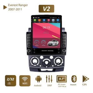 Icreative Für Ford Everest Ranger & Mazda Bt50 2007-2011 Auto Radio 9,7 ''Tesla Vertikale Bildschirm Carplay Android Autoradio Multimedia Player 2 + 32 Gb