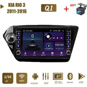 Icreative 2din Android Wifi Autoradio Multimedia-Player Gps-Navigation Für Kia Rio 3 2011-2016 Mit Knopf Knopf Stereo 1+16gb