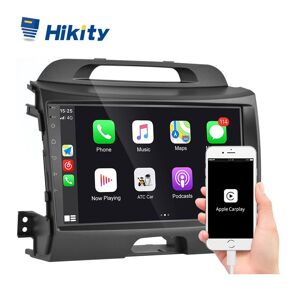 Hikity Android 10.0 2 Din 9 Zoll Autoradio Autoradio Für Kia Sportage 3 2010–2016 2+32g Mit Apple Carplay Gps Navigation Wlan, Bluetooth Usb Fm