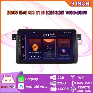 Baodandp Android Auto Radio Carplay Für Bmw E46 M3 Rover 318/320/325/330/335 1998-2006 Auto Multimedia Video Player Gps Navigation Wifi 2 + 32gb