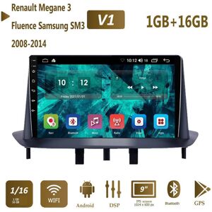 Icreative Android Gps Autoradio Für Renault Megane 3 Fluence Samsung Sm3 2008-2014 Multimedia Player Dsp 1 + 16gb