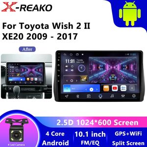 Reakosound Car Life Android Car Radio Android Auto Multimedia For Toyota Wish 2 2009-2017 Carplay 4g 2din Gps Autoradio No 2 Din
