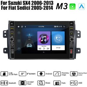 Yousui Auto Parts 8 Zoll 2 Din Android Autoradio Multimedia Video Player Für Suzuki Sx4 2006-2013 Für Fiat Sedici 2005-2014 Mit Knopf Knopf Carplay Wifi 2+32gb