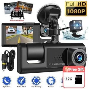 Icreative A1 2 Zoll Lcd Full Hd 1080p 3 Kanal Auto Dvr Kamera Adas Dashcam Video Recorder G-Sensor Dash Cam Für Android Radio