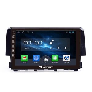 Kunfine Android Radio Carplay/android Auto Auto Navigation Multimedia Player Gps Rds Dsp Stereo Für Honda Civic 2016-2019