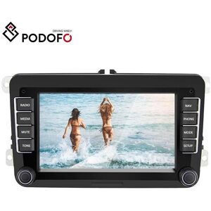 Podofo Double Din 7 Zoll Autoradio Für Vw Golf/passat/seat/polo Auto Android 8.1 Ram 1g+ Rom 16g Auto Hifi Bluetooth Gps Navigation Fm Am Radio