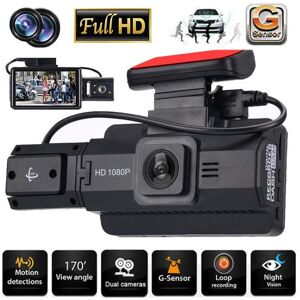 Phoenixs Car 3 Zoll Dual Objektiv Auto Dvr 1080p Hd Fahren Recorder Fahrzeug Weitwinkel Dash Breite Kamera Nachtsicht Dashboard Kamera