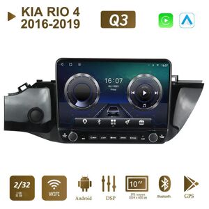 Icreative Android Autoradio Für Kia Rio 4 2016-2019 Mit Knopf Knopf 10 Zoll Multimedia Player Navigation Gps Carplay 2 + 32gb