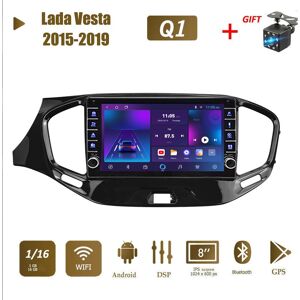 Icreative 2 Din Android Auto Stereo Radio Für Lada Vesta 2015-2019 Mit Knopf Knopf Gps Navigation Multimedia Video Player 1 + 16 Gb