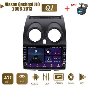 Icreative Android Autoradio Multimedia Video Player Für Nissan Qashqai J10 2006-2013 Mit Knopf Knopf Wifi Bt 2 Din 1+16gb