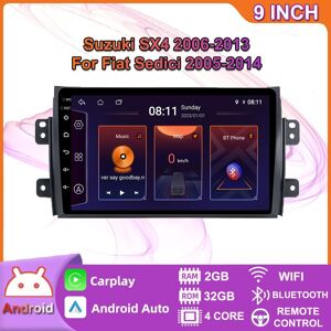 Baodandp 2 Din Auto Android Auto Radio Multimedia Video Player Für Suzuki Sx4 2006-2013 Bluetooth Carplay Auto Navigation Gps Dsp 2 + 32gb