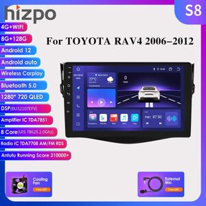 Hizpo 8 Gb + 128 Gb Ai Voice 2 Din Android Autoradio Für Toyota Rav4 Rav 4 2006 - 2012 Carplay 4g Auto Multimedia Gps 2din Intelligent Screen Autoradio