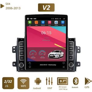 Icreative 9,7 ''Für Suzuki Sx4 2006-2013 Fiat Sedici 2005-2014 Auto Radio Tesla Vertikale Bildschirm Carplay Android Autoradio Multimedia Player 2 + 32gb