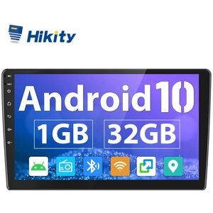 Hikity Android 10.0 2 Din 9 Zoll Hd 1080p 2.5d Autoradio Radio 1+32g Auto Mp5 Player Mit Bluetooth Wifi Gps Fm Rückfahrkamera Mikrofon