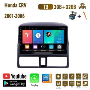 Baodandp Drahtlose Autoradio Carplay Für Honda Crv 2001-2006 Android Auto Multimedia Video Player Gps Navigation Wifi 2 + 32gb