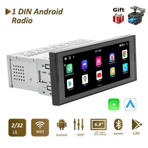 Icreative 2 + 32 Gb Universal 6,9 Zoll Radio Android Player Touchscreen 1 Din Wifi Auto Stereo Video Gps Navigation Ips Bildschirm