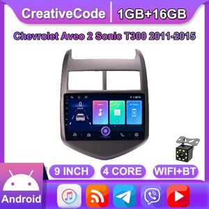 Creativecode Android 10 Autoradio Für Chevrolet Aveo 2 Sonic 2011 - 2015 Multimedia Video Player Auto Stereo Radio Gps Navigation Wifi 1 + 16 Gb