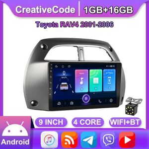 Creativecode Drahtlose 9 Zoll Android Auto Radio Für Toyota Rav4 2001-2006 Auto Multimedia-Player Gps Navigation Kopf Einheit Wifi 1 + 16 Gb