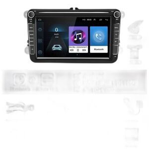 SupplySwap Bilradio til VW/PASSAT/GOLF/CADDY - 8'' 8+128G 2Din Carplay Android Auto GPS WIFI